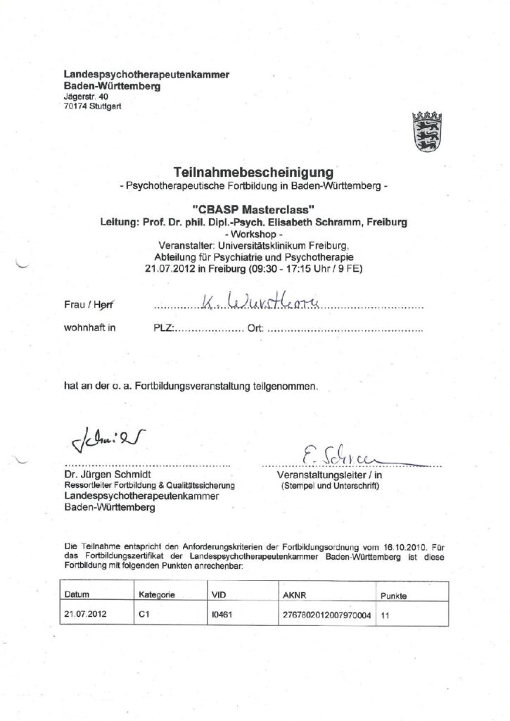 thumbnail of CBASP Masterclass