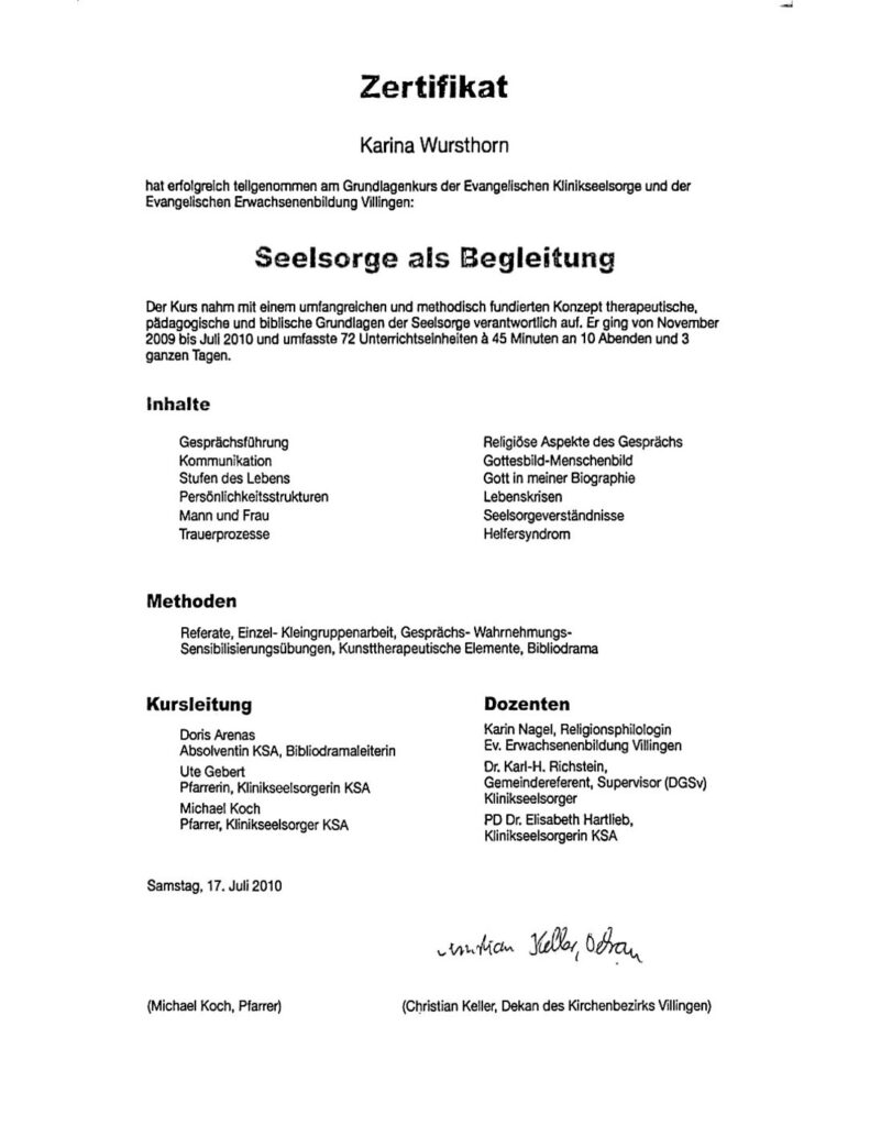 thumbnail of Seelsorge als Begleitung